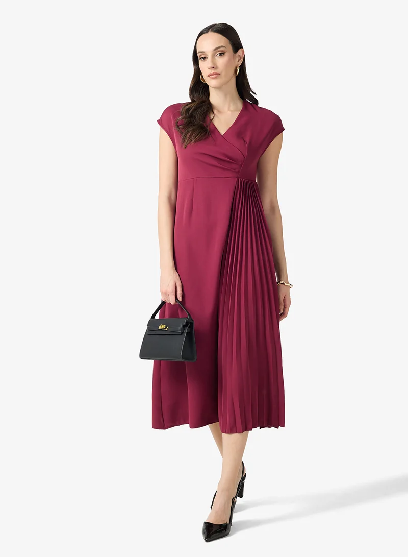Ella  A-line Dress With Pleats for Women | Best Price UAE